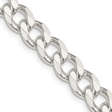 Sterling Silver 8mm Curb Chain QCB220-18