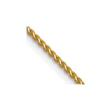 14K Yellow Gold 1mm Diamond-cut Spiga Chain 7235-16