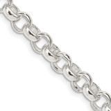 Sterling Silver 6.75mm Rolo Chain QFC78-18