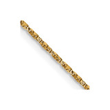 14K Yellow Gold 18 inch .95mm Twisted Box with Lobster Clasp Chain
