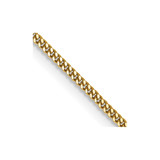 14K Yellow Gold 18 inch 1.4mm Curb with Spring Ring Clasp Pendant Chain