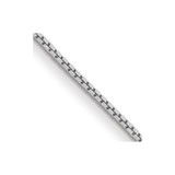 14K White Gold 18 inch .9mm Box with Spring Ring Clasp Chain