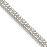 Sterling Silver Polished 5.7mm Double Diamond-cut Curb Chain QDD120-24