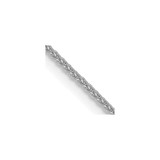 14K White Gold 20 inch 1.05mm Diamond-cut Spiga with Spring Ring Clasp Chain