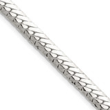 Sterling Silver Polished 6.25mm Double Oval Flat Chain QDOF120-22