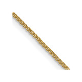 14K Yellow Gold 18 inch 1.05mm Spiga with Spring Ring Clasp Chain
