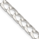 Sterling Silver 6.25mm Flat Open Curb Chain QFOC220-24