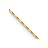 14K Yellow Gold 24 inch .7mm Box with Spring Ring Clasp Chain