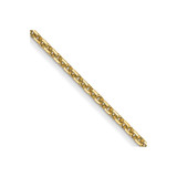 14K Yellow Gold 20 inch .95mm Diamond-cut Cable with Lobster Clasp Chain
