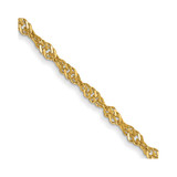 14K Yellow Gold 20 inch 1.40mm Singapore with Spring Ring Clasp Chain