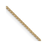 14K Yellow Gold 24 inch .85mm Diamond-cut Spiga with Lobster Clasp Chain