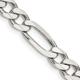 Sterling Silver 6.75mm Figaro Chain QFG180-22
