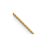 14K Yellow Gold .65mm Diamond-cut Spiga Chain 7234-18