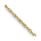 24 inch 10K Yellow Gold 1.3mm Heavy-Baby Rope Chain Necklace
