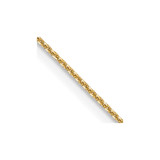 14K Yellow Gold .85 mm Diamond-cut Cable Chain 1251-18