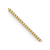10k Yellow Gold .7mm Box Chain 5141-18