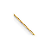 14K Yellow Gold .5mm Baby Box with Lobster Clasp Chain 3277-16