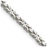 22 inch Sterling Silver 2.5mm Byzantine Chain Necklace