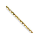 10k Yellow Gold .95mm Diamond-cut Cable Chain 10PE17-24