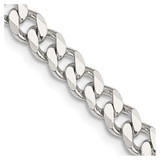 Sterling Silver 6mm Curb Chain QCB150-24