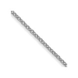 20 inch 10K White Gold 1mm Cable Chain Necklace