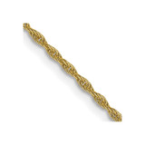 10k Yellow Gold 1.2 mm Loose Rope Chain 5186-16