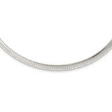16 inch Sterling Silver 6mm Cubetto Omega Chain Necklace