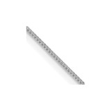 14K White Gold 26 inch .5mm Box with Spring Ring Clasp Chain
