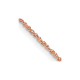 14K Rose Gold 18 inch 1.10mm Ropa with Spring Ring Clasp Chain