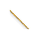 14K Yellow Gold 24 inch .5mm Box with Spring Ring Clasp Chain