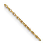 14K Yellow Gold 24 inch Carded .7mm Cable Rope with Spring Ring Clasp Chain