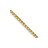 16 inch 10K Yellow Gold 1mm Spiga Chain Necklace