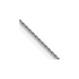 14K White Gold 18 inch .85mm Diamond-cut Spiga with Spring Ring Clasp Chain