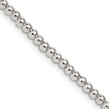 Sterling Silver 3mm Beads on Box Chain QK32-16
