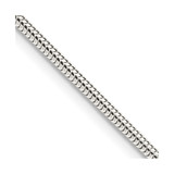 30 inch Sterling Silver 2mm Round Snake Chain Necklace