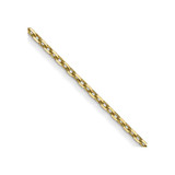 10k Yellow Gold .8mm Diamond-cut Cable with Spring Ring Clasp Chain 10PE41-14