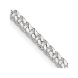 18 inch Sterling Silver Polished 3.15mm Curb Chain Necklace