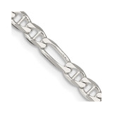 18 inch Sterling Silver 3.75mm Figaro Anchor Chain Necklace