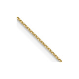 10k Yellow Gold .6mm Diamond-cut Cable Chain 10PE136-22
