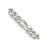 18 inch Sterling Silver 3.5mm Figaro Chain Necklace