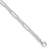 Sterling Silver Polished 3.5mm Elongated Cable Chain QPCL100-18