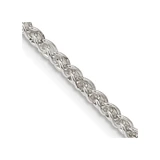 26 inch Sterling Silver 2.5mm Round Spiga Chain Necklace