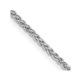 24 inch Sterling Silver Rhodium-plated 1.75mm Round Spiga Chain Necklace