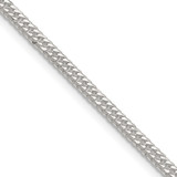Sterling Silver Polished 3.0mm Double Diamond-cut Curb Chain QDD060-18