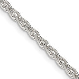 Sterling Silver 2.75mm Diamond-cut Spiga Chain QDS080-16