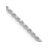 22 inch Sterling Silver Rhodium-plated 1.85mm Diamond-cut Rope Chain Necklace