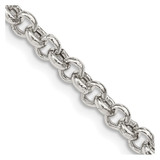 16 inch Sterling Silver 4.25mm Semi-solid Rolo Chain Necklace
