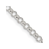 28 inch Sterling Silver 3mm Rolo Chain Necklace