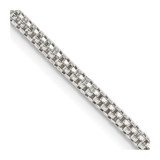 18 inch Sterling Silver 2.4mm Corona Chain Necklace