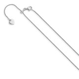 Sterling Silver Adjustable .75mm Diamond-cut Spiga Chain